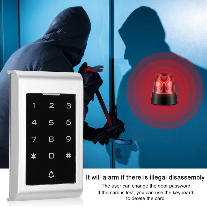 125KHZ RFID Door Opener 2000 Users Wiegand26 Card Password Security