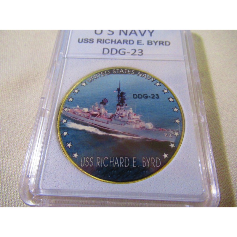 US NAVY - USS RICHARD E. BYRD (DDG-23) Challenge Coin