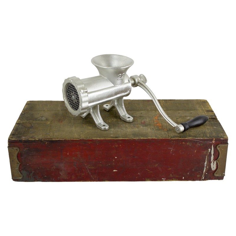 Chard HG-22, #22 Hand Grinder, Silver, Tin-Coated Cast Iron