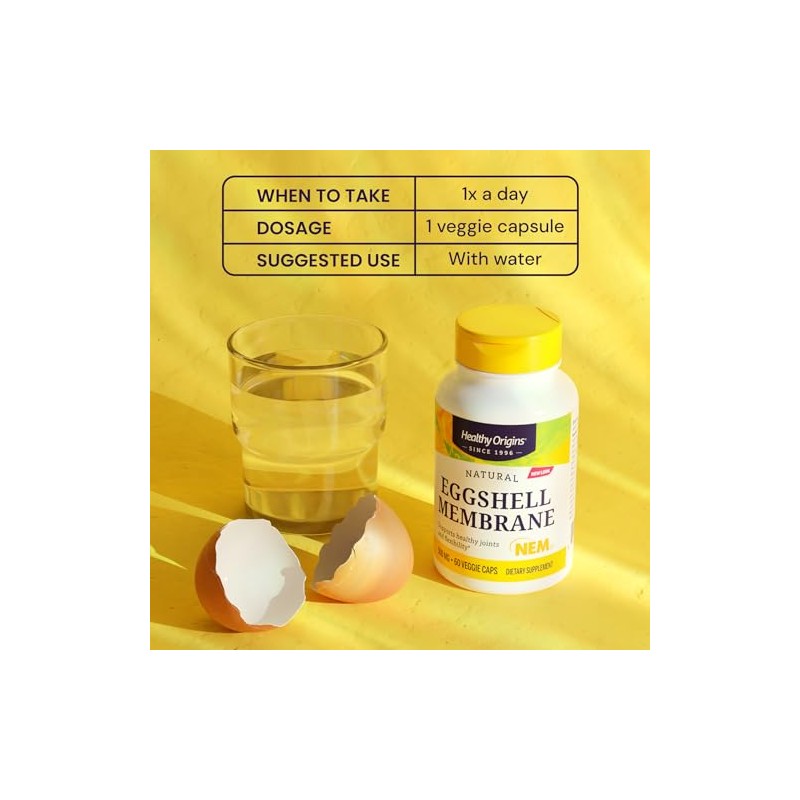 Healthy Origins Eggshell Membrane Nem 500 Veggie Caps