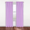 ECLIPSE Kids Curtains for Bedroom - Polka Dots 42" x 84" Blackout Rod Pocket Single Panel Window Treatment Privacy Curtain Nursery, Purple