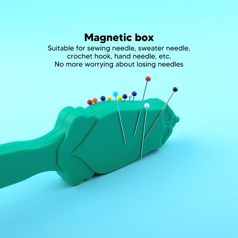 3pcs Handheld Magnetic Needle Case Multifunction Plastic Magnetic Pin Holder