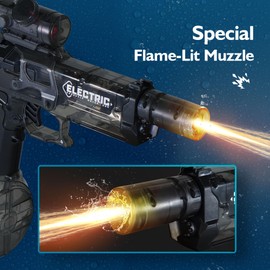 Naldoxyn Electric Water Gun for Kids Ages 8-12-Automatic Water Gun-Super Soaker with Automatic High Power,Beach Toys for Summer Outdoor Fun,Perfect Pool and Water Guns Play (Black)