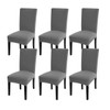 Chair Covers Grey for Dining Chairs, Chair Covers Stretch, Set