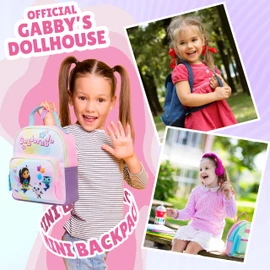 Get Trend Gabby’s Dollhouse Backpack for Girls Small Travel Backpack Rucksack Shoulder Bag Daypack Fashion Bags Gifts for Girls (Multi Gabby’s Dollhouse)