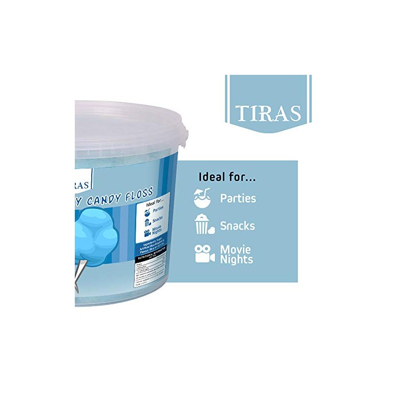 Blue Raspberry Candy Floss - Prepared Fluffy Cotton Candy, Perfect