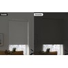 LazBlinds No Tools No Drill Cordless Roller Shades, 100% Blackout