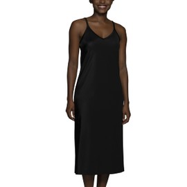 Vanity Fair womens for Under Dresses Full Slip, Spinslip - 32" Black, Large US