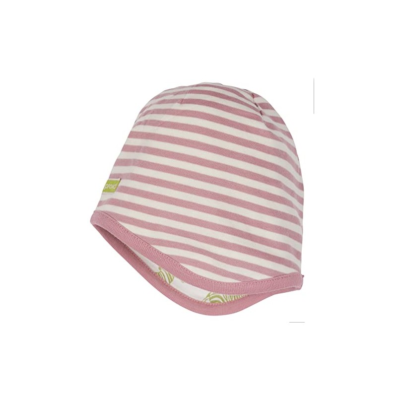 loud + proud Girls' Reversible GOTS Certified Hat, Aster