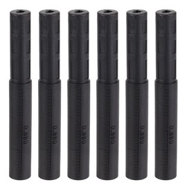 OLYCRAFT Pack of 6 carbon fibre golf shaft extensions, rod extension pole extension for driver, fairway wood, hybrid, tip size 0.580 inches
