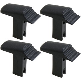 Heyous 4PCS Telescopic Ladder Switch Button Black Plastic Ladder Accessory Switch Button Telescopic Extension Ladder Locking Device Button Replacement Part