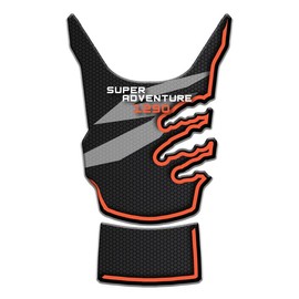 Paraserbatoio.it Resin Tank Pad 3D Effect Compatible with KTM 1290 Adventure S 2021-2022 Orange