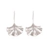 Silver Leaf Earrings Silver Dangle Earrings for Women Romantic Boho