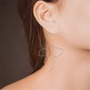 Large Bohemian Hollow Line Butterfly Earrings Gold Silver Drop Dangle