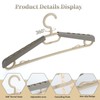 BonDream 6-Pack Heavy Duty Plastic Extra-Wide Arm 15"-23" Suits Clothes