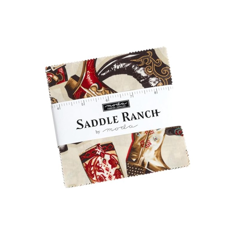 Saddle Ranch Charm Pack by Moda; 42-5 inch Precut Fabric