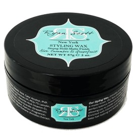 Ryan Scott Styling Wax, Enriched with Vitamins and Natural Oils for a Strong Hold with a Matte Finish. Aloe, Cucumber, & Grapefruit Fragrance, 2.0 oz.
