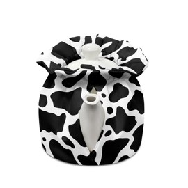 Poceacles Cow Spots Print Tea Cosy for Teapot Dust Cover for Teapots Tea Cozy Insulated Washable Kettle Cover for Coffee Pot Decorations for Kitchen Table Top Both Side Can Be Used