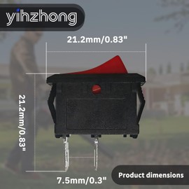 (2/Pack)M&TD 753-05522 On Off Power Switch Compatible with 791-182405 R&yobi Troy-Bilt Crafts&Man Yard-Man Bolens Ace Remington Kmart Cu&b-Ca&det Yard-Machine Lawn & Garden Equipment Engine Start Stop