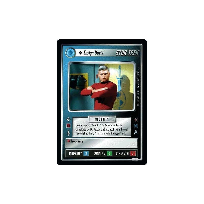 Decipher Star Trek CCG 1E MM Mirror Mirror Ensign Davis