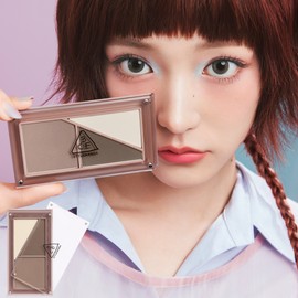 3CE Layer It All Contour Palette 9.5g #Soft Brown - Ash Brown