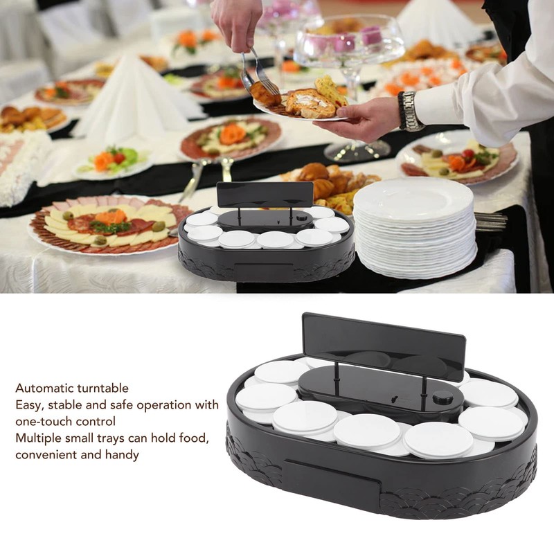 Rotary Sushi Machine, Automatic Rotating Table Display Stand, Swing Tray,