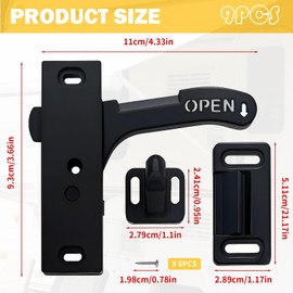 Gyinere Rv Screen Door Handle,Rv Screen Door Latch,Camper Screen Door Latch,Rv Screen,Camper Screen,Camper Latch, for Travel Trailer, Camper, Motorhome Rv Accessories for Inside