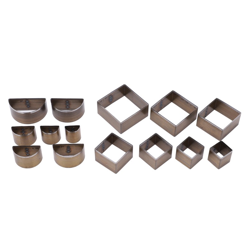 14 Pcs Leather Cutting Mold 2 Shape Exquisite High Carbon