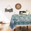 Sweet Us Ashlyn Block Print Tablecloth for Square Tables 70x70