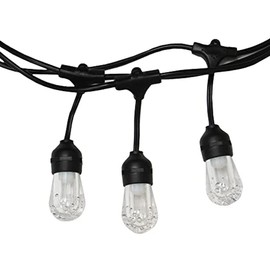 HALF OFF PONDS 24 Foot Cafe Outdoor String Lights Color Changing LED, 12-1 Watt Add-On