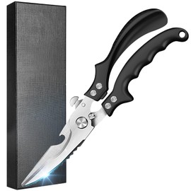 SiXing Kitchen Shears – Heavy Duty & Dishwasher Safe-Professional Stainless Steel Scissors for Meat, Poultry, Herbs. Sharp, Rust-Proof with Comfort Grip. Multi-Use Cooking Tool for Chefs & Home.