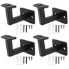 RealPlus Handrail Brackets 4 Pack Heavy Duty Steel Square Hand