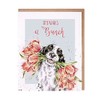 Wrendale Spaniel Dog Thank You Card - Thanks A Bunch Party Animals Card