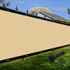 Amagenix Privacy Fence Screen 5'X26' Customized Size Sand Heavy Duty