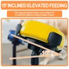 Adjustable Dog Bowl Stand Raised Bowl with 3 Heights Tilted