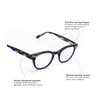 eyebobs Waylaid Wide Premium Unisex Reading Glasses, Black & Demi
