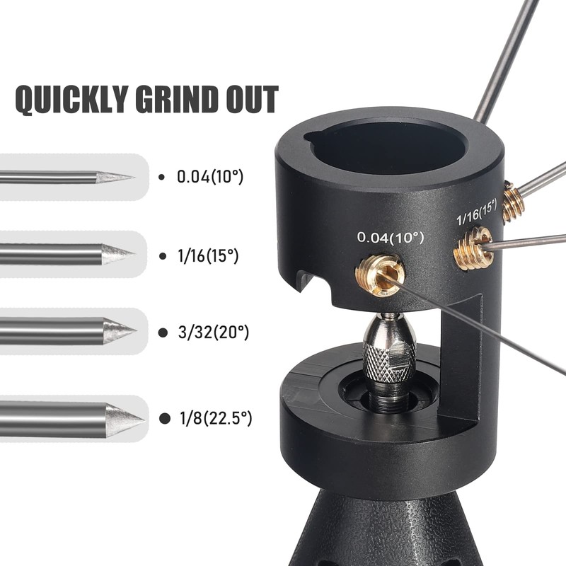 3mirrors ALUMINUM Tungsten Electrode Sharpener Grinder,TIG Welding Rotary Tool 4