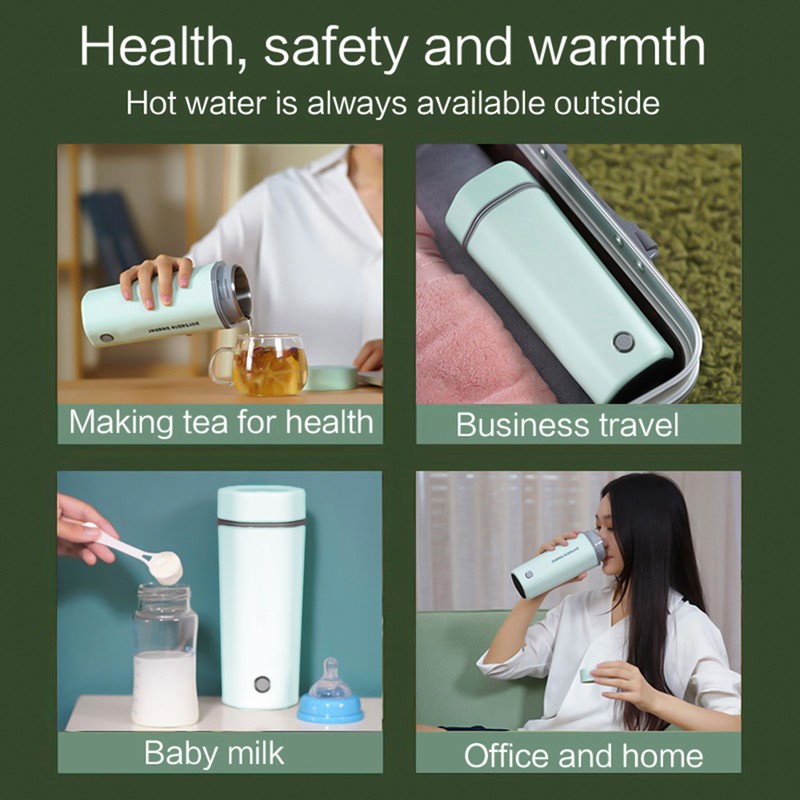 Portable Electric Kettle for Boiling Water 350ML Travel Beaker Tea