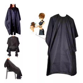 barber pro y ari Papel  Cuello Barber 5pzas + Capa Negra Nylon