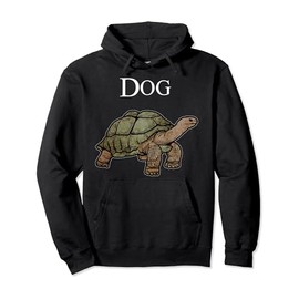 Dog Turtle Meme Funny Joke Dogs for Mens Women Pullover Hoodie