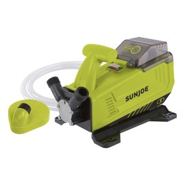 Sun Joe 24V-XFP5-CT 24-Volt IONMAX Cordless 5.0-GPM Transfer Pump, 13-Ft Suction Lift, 52-Ft Head Height, Tool Only