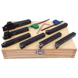 HHIP 2002-0012 7 Piece 3/8 Inch Indexable Cut Off & Turning Tool Set