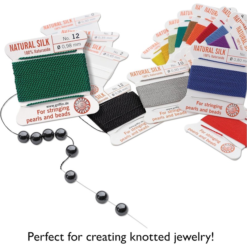 Griffin Bead Cord Silk Black #0