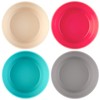 GET FRESH Bamboo Bowls 4 Pack, Bamboo Fiber Dinnerware Set,