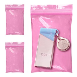 APQ Plastic Reclosable Zipper Bags, 2.5 x 3 Inch. Pack of 100 Anti Static Poly Bag. Plastic Jewelry Bags. Anti Static Bag Resealable. Resealable Plastic Bags. Jewelry Poly Bags Reclosable