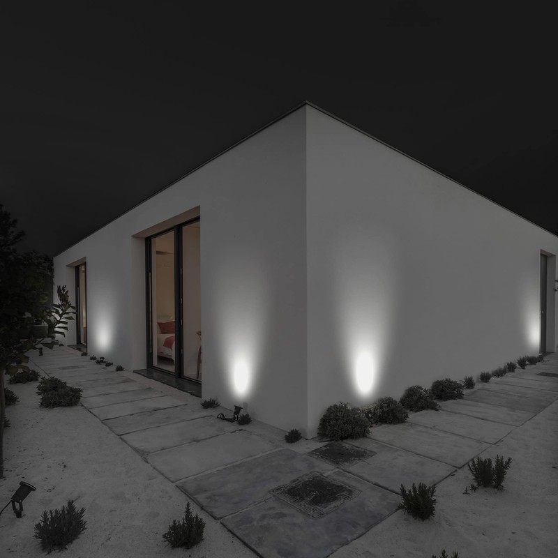 Ledvion LED Garden Spotlight Aluminium, IP65, GU10 Socket, 1 m
