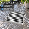 304 Stainless Steel Floor Drain for Balcony Drainage – 10