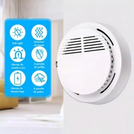 Detector de Humo Haimo 5 Piezas con Alarma Sonora y Flash 80dB Inalámbrico
