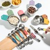Magnetic Measuring Cups and Spoons Set of 16 Includes Stainless