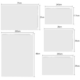 30 Waterproof Travel Storage Bags Useful Accessories for Storing Plastic Linen Recyclable with Zip Closure